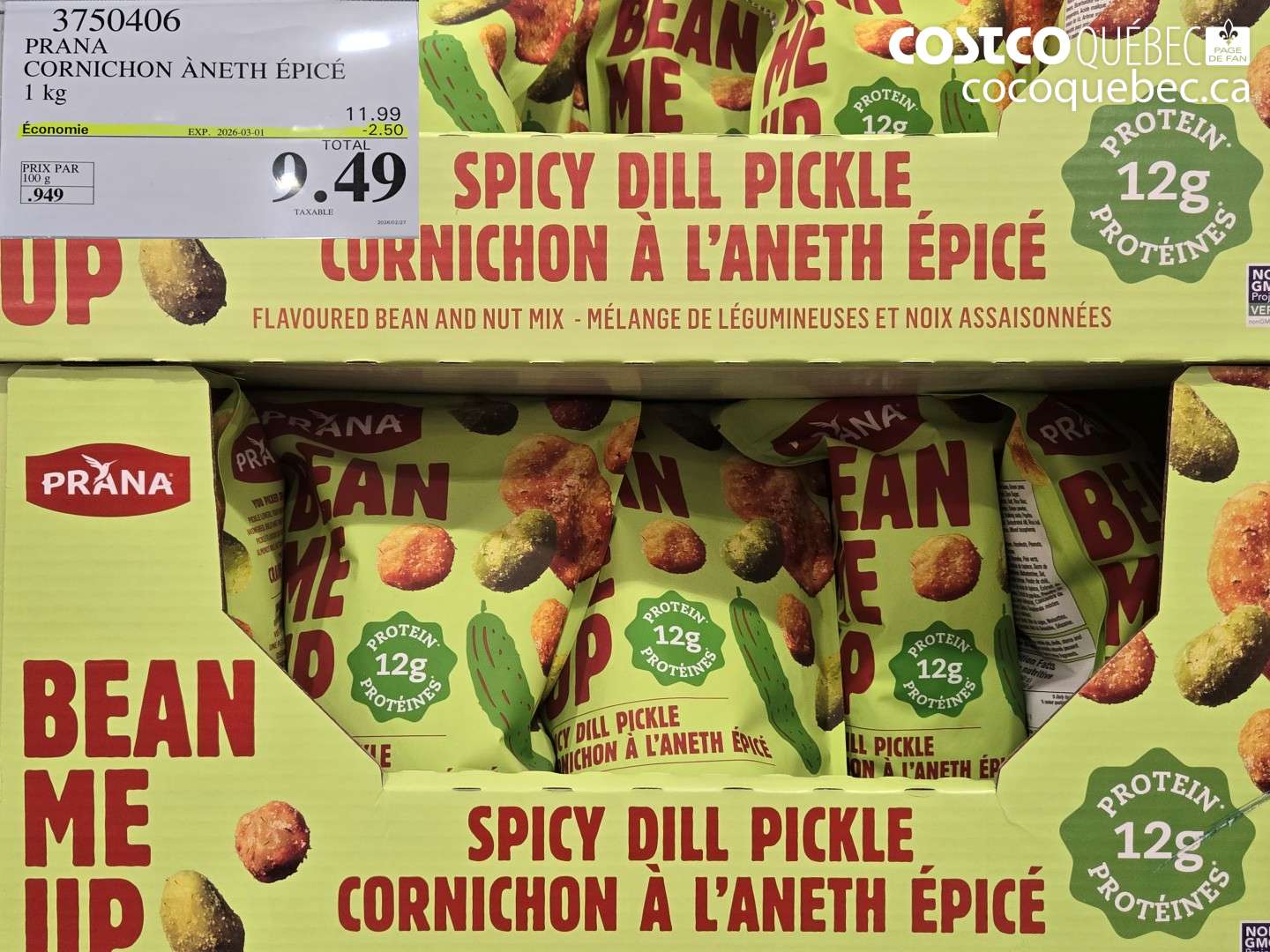 3750406 PRANA CORNICHON ANETH ÉPICÉ ($2.50 INSTANT SAVINGS EXPIRES ON 2026-03-01) $9.49