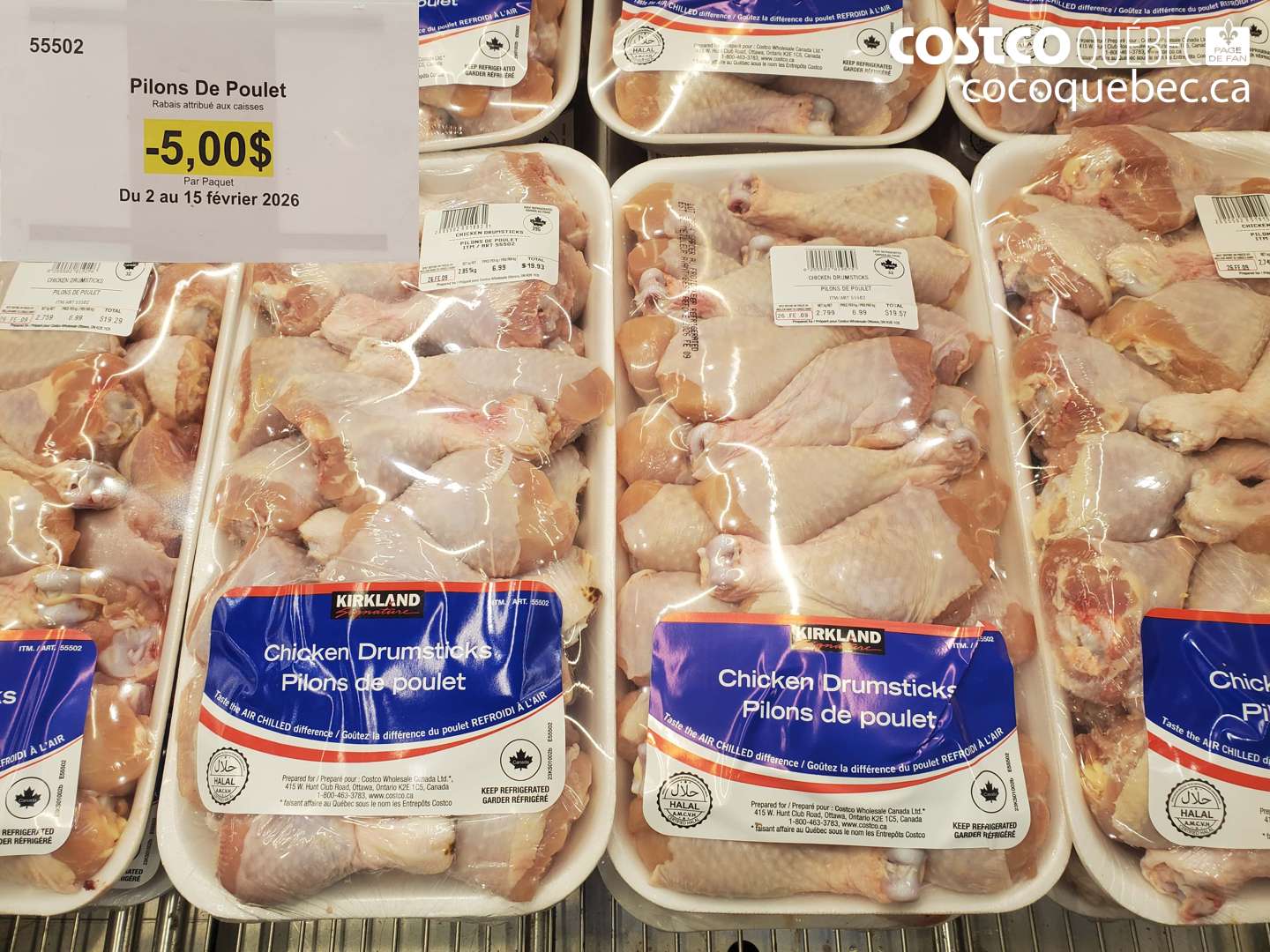55502 Pilons De Poulet ($5.00 INSTANT SAVINGS EXPIRES ON 2026-02-15)