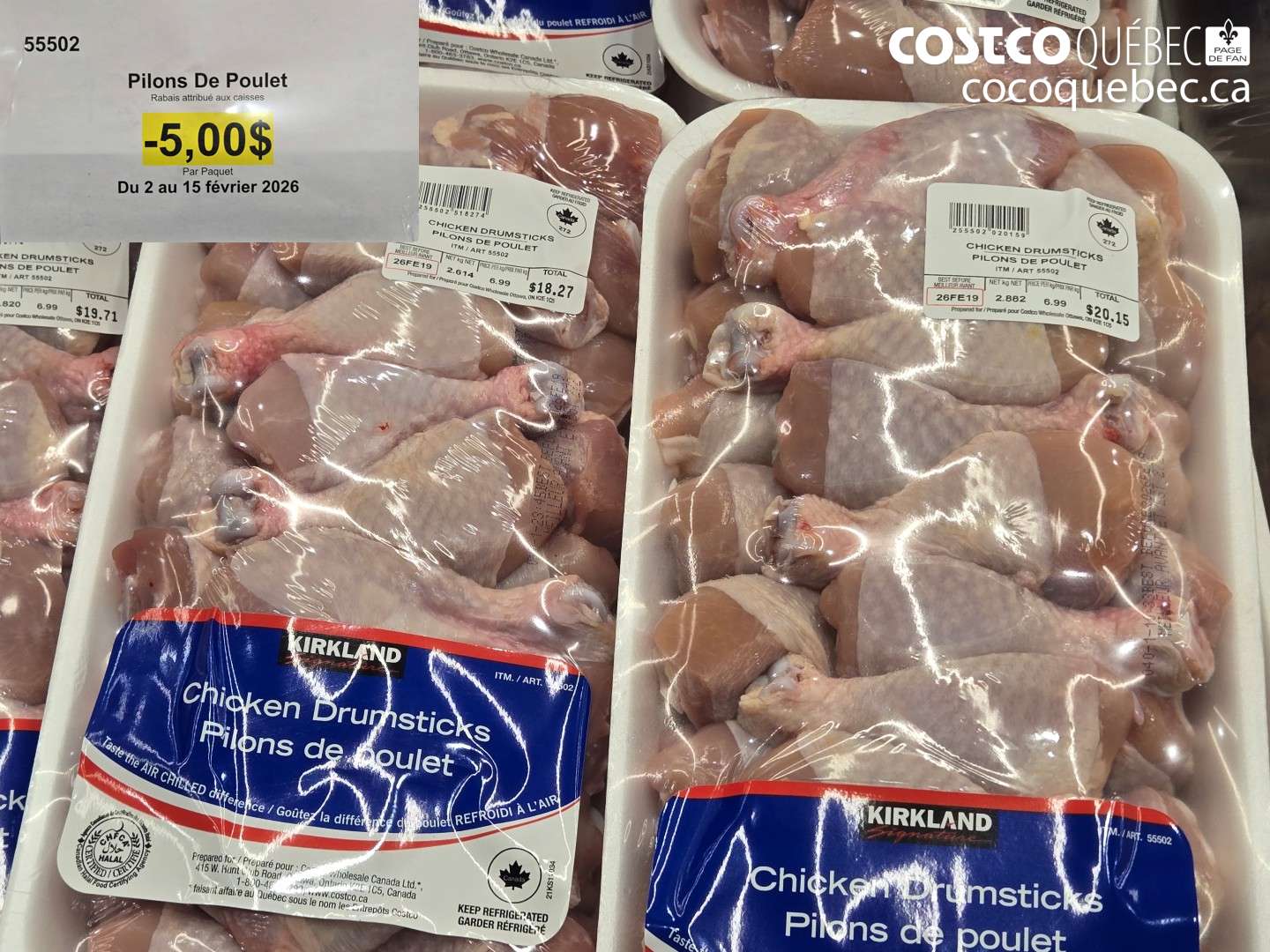 55502 Pilons De Poulet ($5.00 INSTANT SAVINGS EXPIRES ON 2026-02-15)