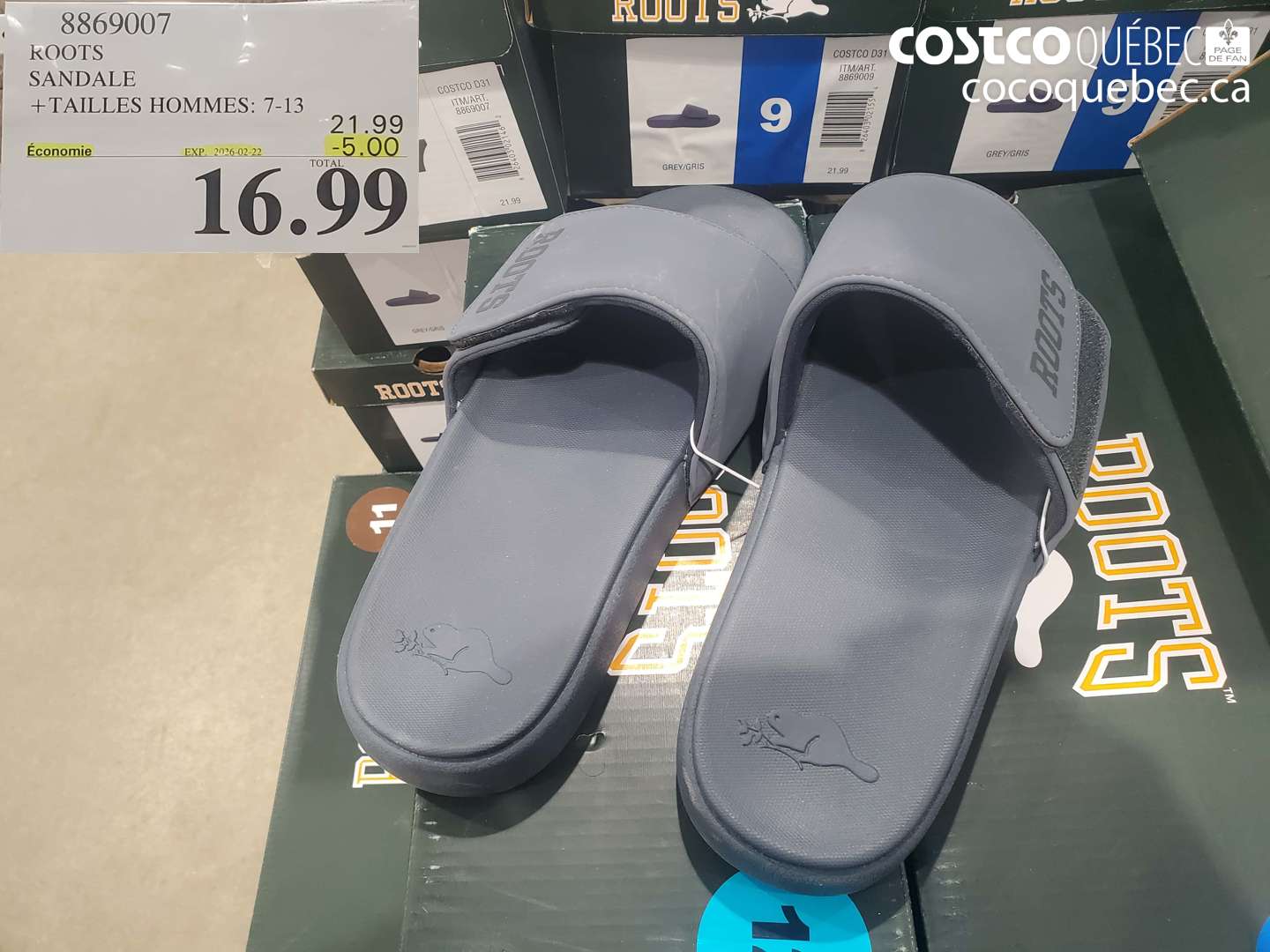 8869007 ROOTS SANDALE ($5.00 INSTANT SAVINGS EXPIRES ON 2026-02-22) $16.99