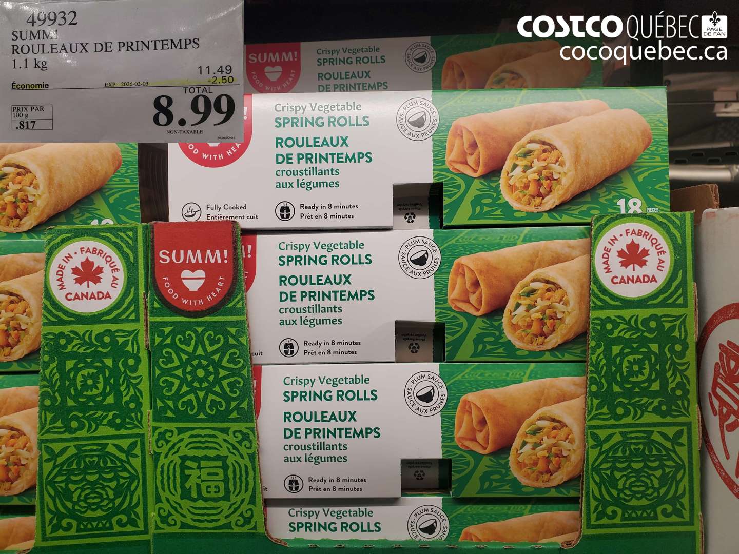 49932 ROULEAUX DE PRINTEMPS ($2.50 INSTANT SAVINGS EXPIRES ON 2026-02-03) $8.99