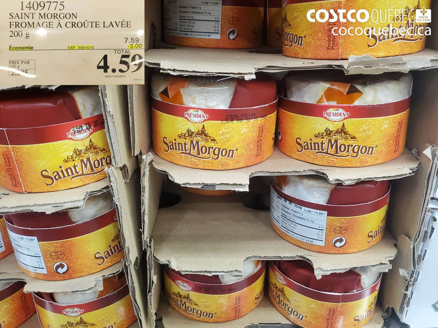 14097775 SAINT MORGON FROMAGE À CROÛTE LAVÉE ($3.00 INSTANT SAVINGS EXPIRES ON 2026-02-02) $4.59