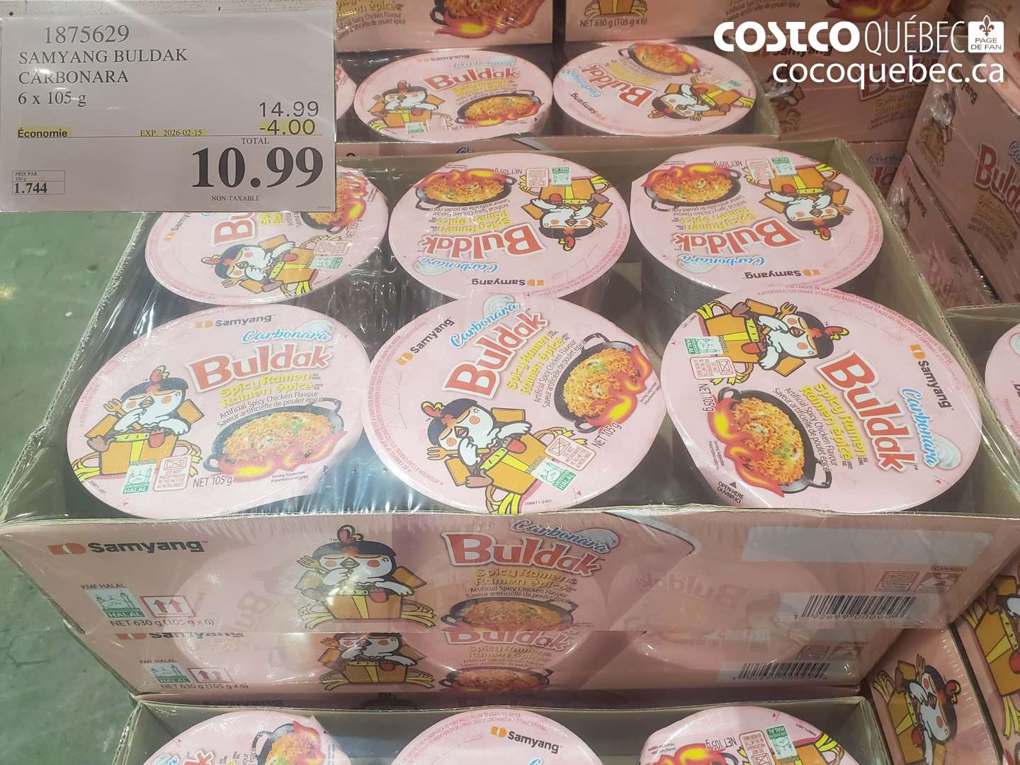 1875629 SAMY ANG BULDAK CARBONARA ($4.00 INSTANT SAVINGS EXPIRES ON 2026-02-15) $10.99