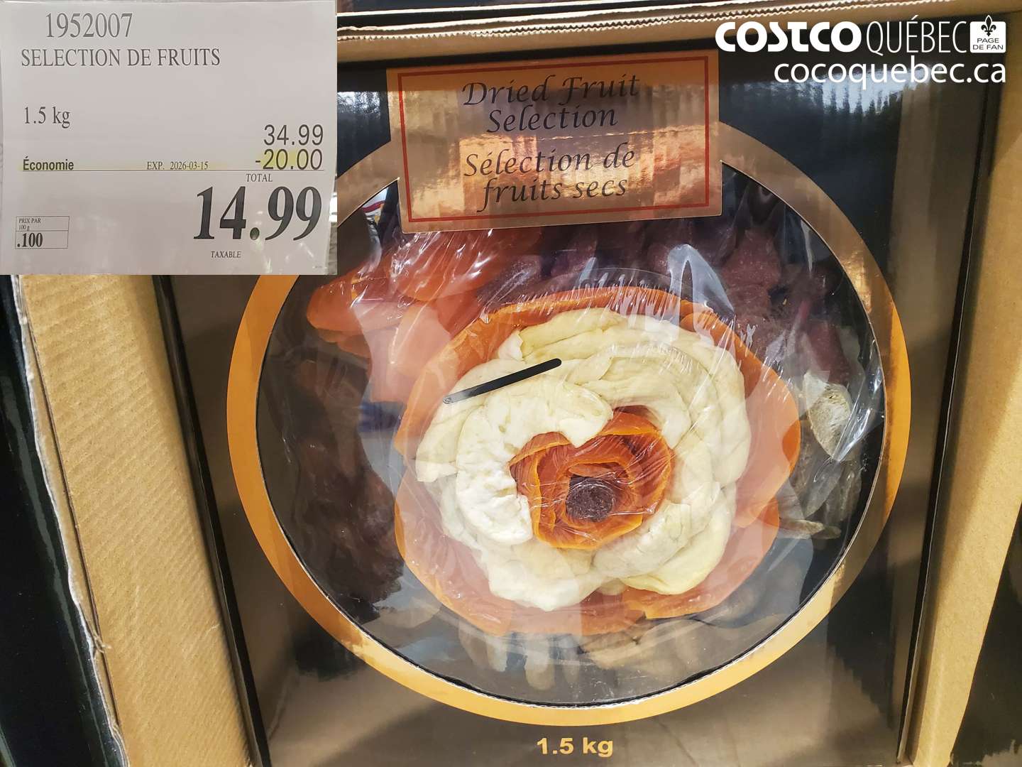 1952007 SELECTION DE FRUITS ($20.00 INSTANT SAVINGS EXPIRES ON 2026-03-15) $14.99