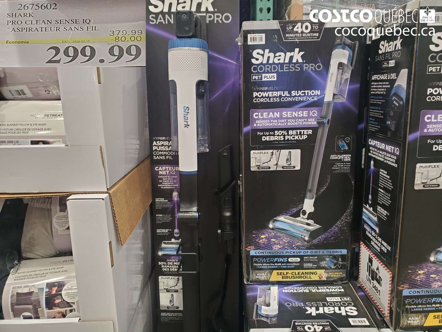 2675602 SHARK PRO CLEAN SENSE IQ ASPIRATEUR SANS FIL ($80.00 INSTANT SAVINGS EXPIRES ON 2026-02-15) $299.99