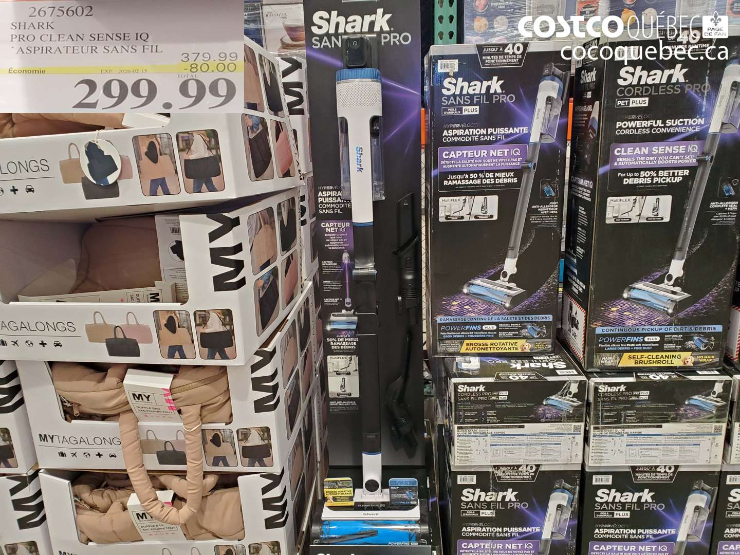 2675602 SHARK PRO CLEAN SENSE IQ ASPIRATEUR SANS FIL ($80.00 INSTANT SAVINGS EXPIRES ON 2026-02-15) $299.99