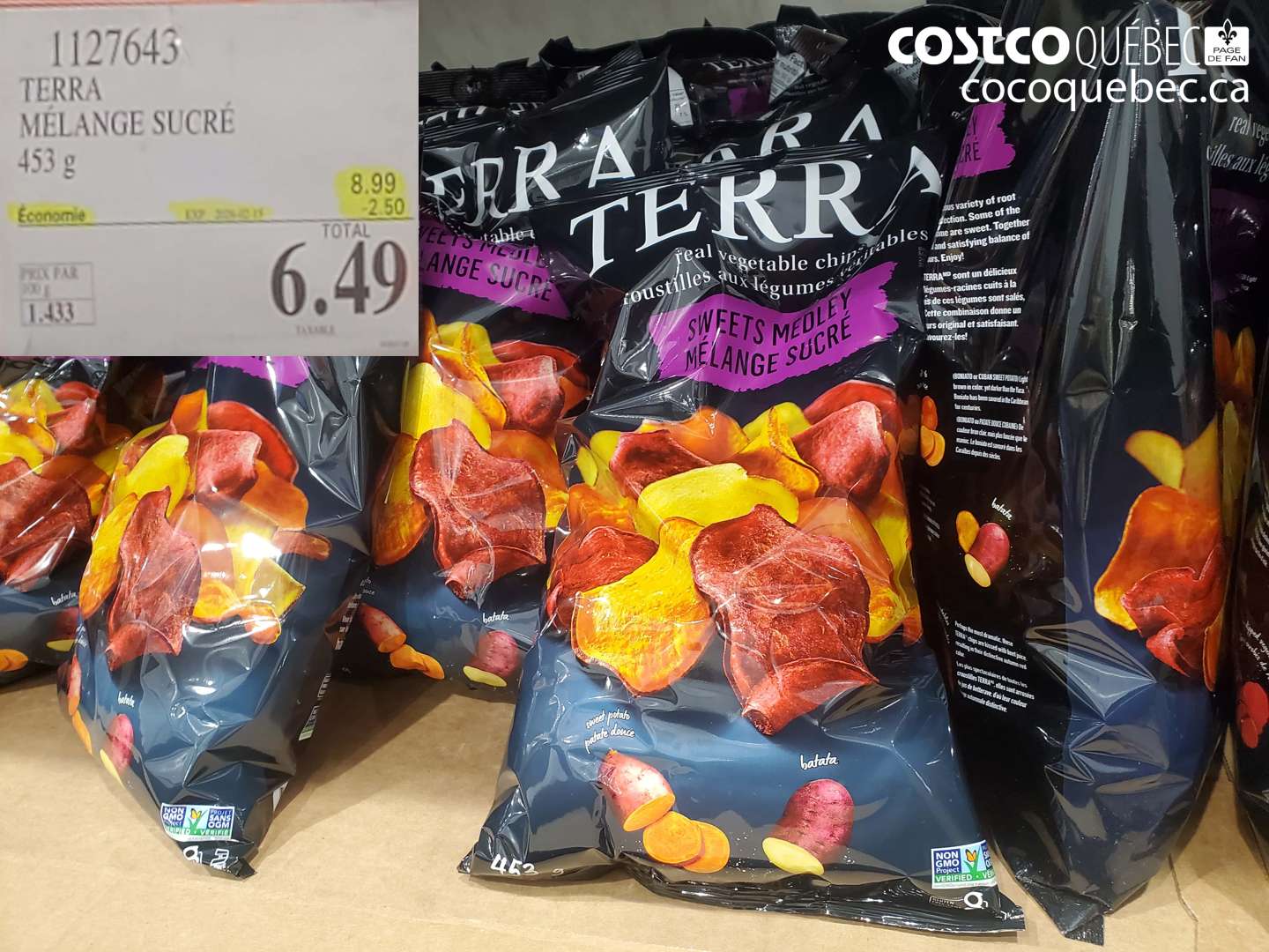 1127643 TERRA MELANGE SUCRE 453 g ($2.50 INSTANT SAVINGS EXPIRES ON 2026-02-15) $6.49