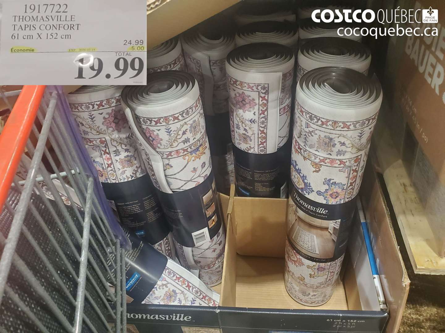 1917722 THOMASVILLE TAPIS CONFORT 61 cm X 152 cm ($5.00 INSTANT SAVINGS EXPIRES ON 2026-02-15) $19.99