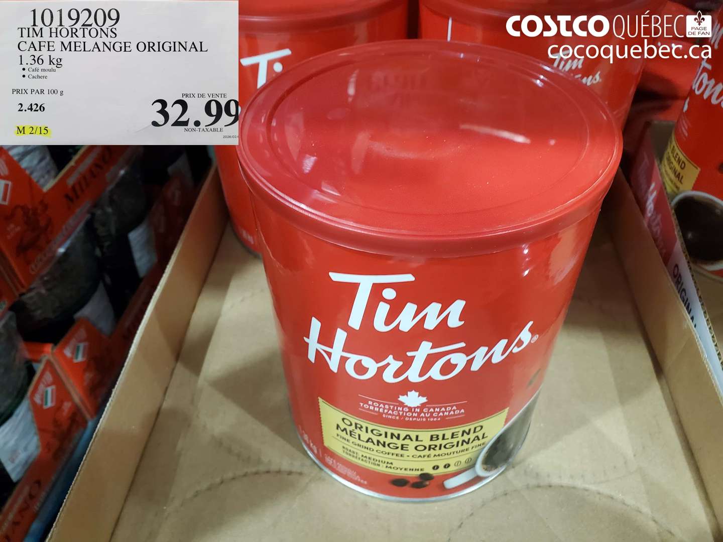 1019209 TIM HORTONS CAFE MELANGE ORIGINAL $32.99