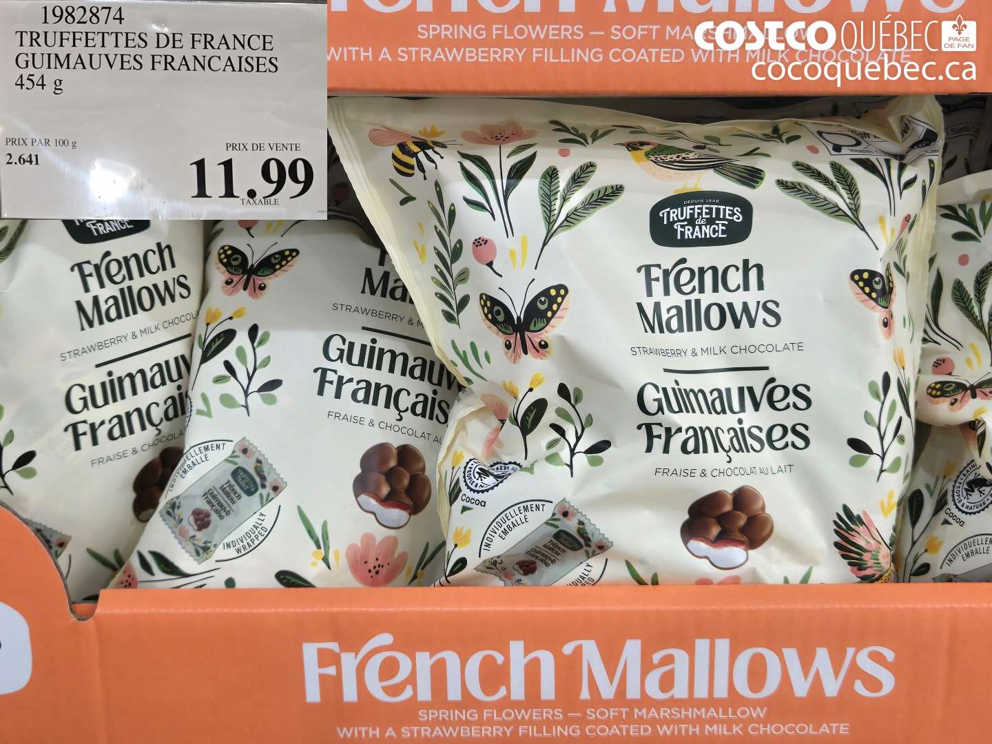 1982874 TRUFFETTES DE FRANCE GUIMAUVES FRANCAISES 454 g $11.99