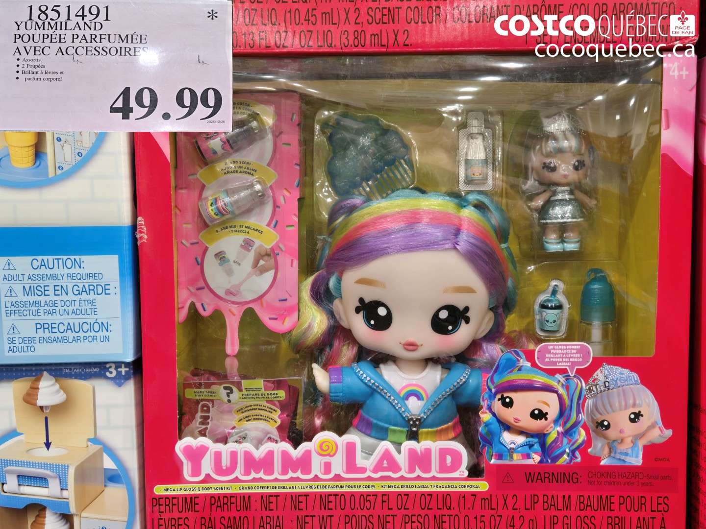 1851491 YUMMILAND POUPEE PARFUMÉE A AVEC ACCESSOIRES $49.99