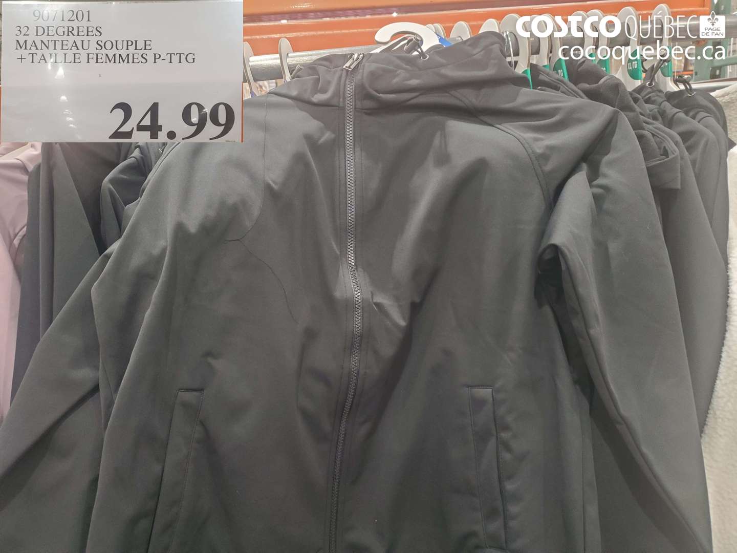 9071201 32 DEGREES MANTEAU SOUPLE + TAILLE FEMMES P-PTG $24.99