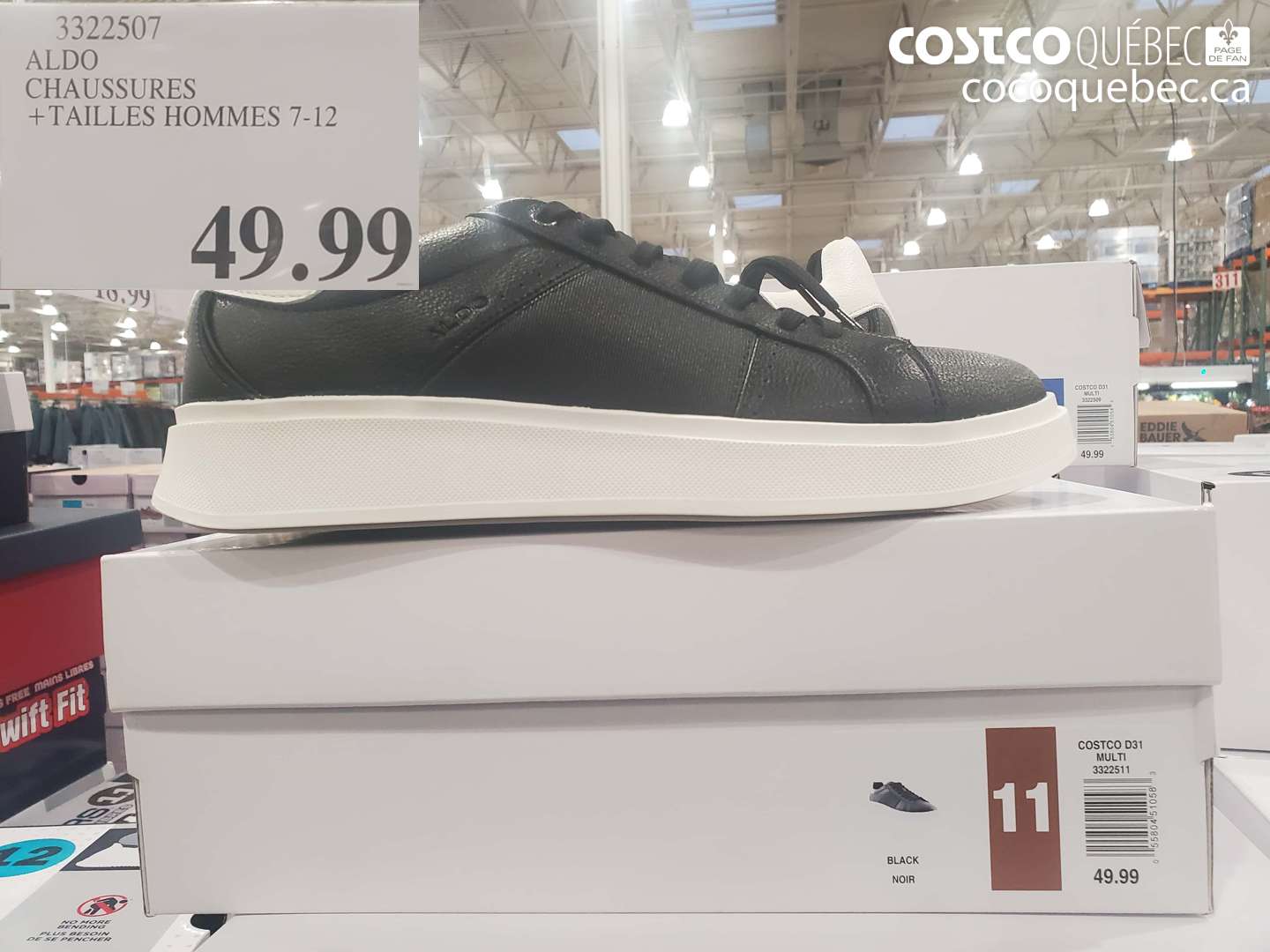 3322507 ALDO CHAUSSURES +TAILLES HOMMES 7-12 $49.99