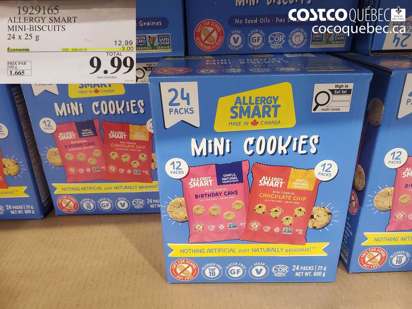 1929165 ALLERGY SMART MINI-BISCUITS ($3.00 INSTANT SAVINGS EXPIRES ON 2026-03-15) $9.99