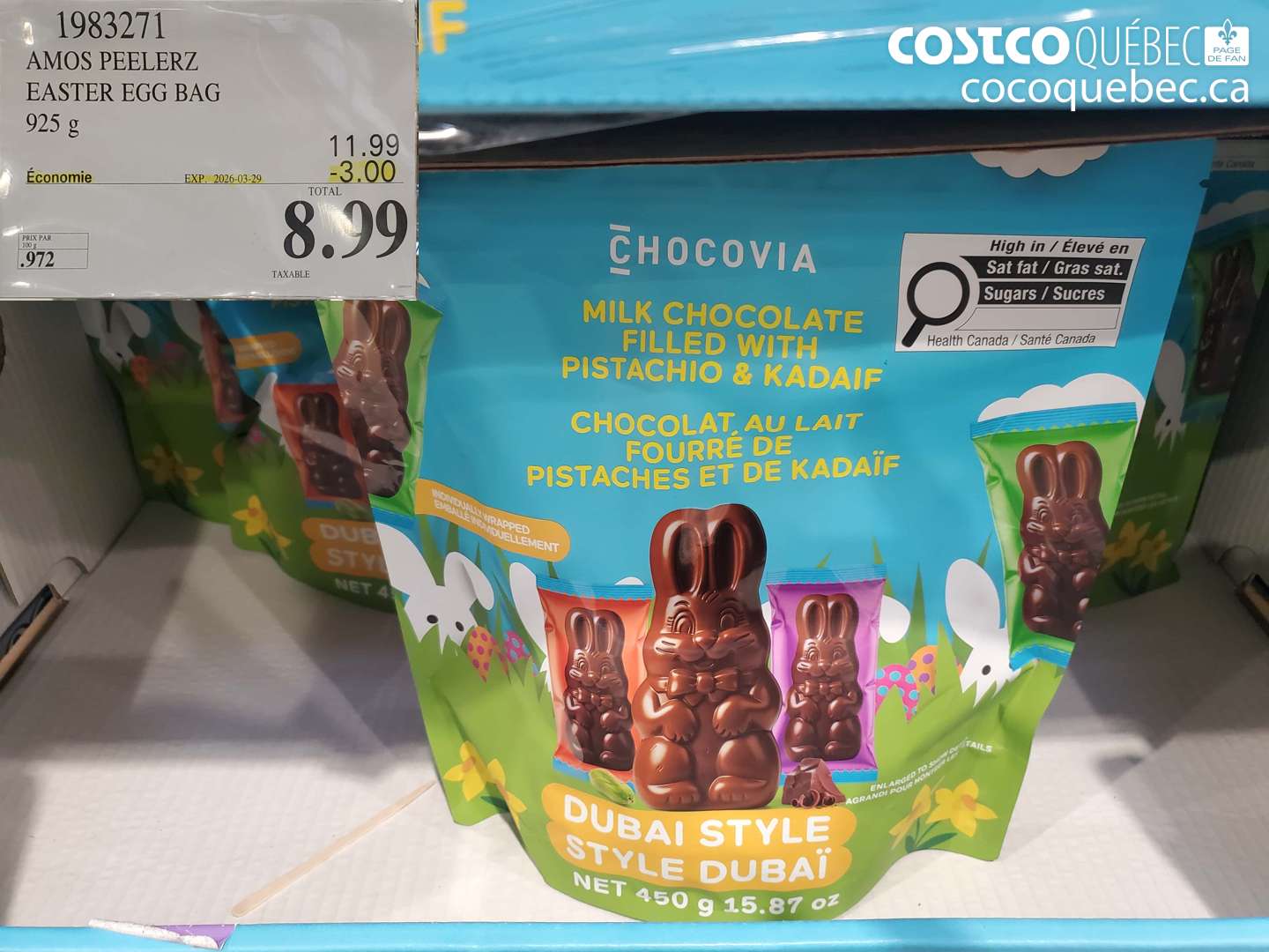 1983271 AMOS PEELERZ EASTER EGG BAG 925 G ($3.00 INSTANT SAVINGS EXPIRES ON 2026-03-29) $8.99