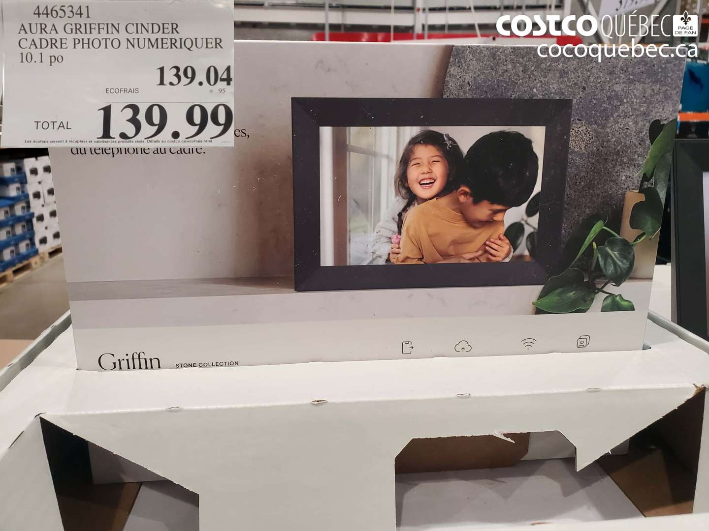 4465341 AURA GRIFFIN CINDER CADRE PHOTO NUMERIQUE 10.1 PO $139.99