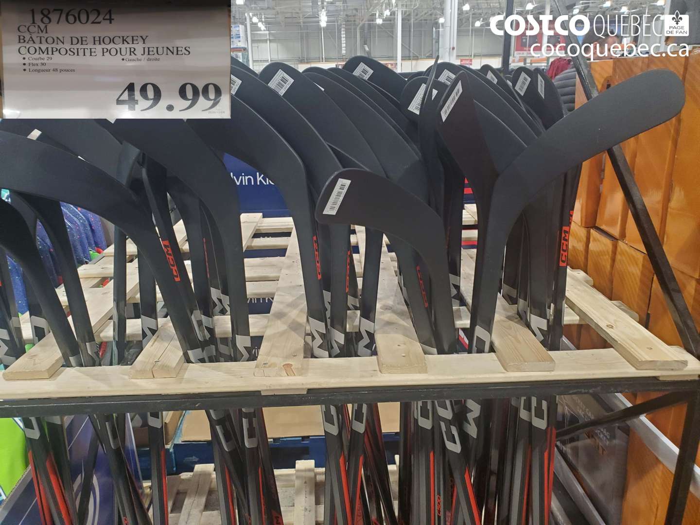 1876024 BÂTON DE HOCKEY COMPOSITE POUR JEUNES $49.99