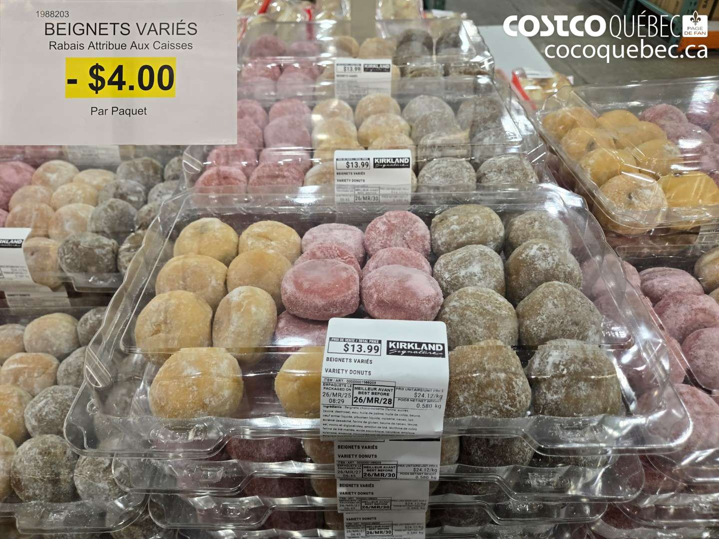1988203 BEIGNETS VARIÉS ($4.00 INSTANT SAVINGS)