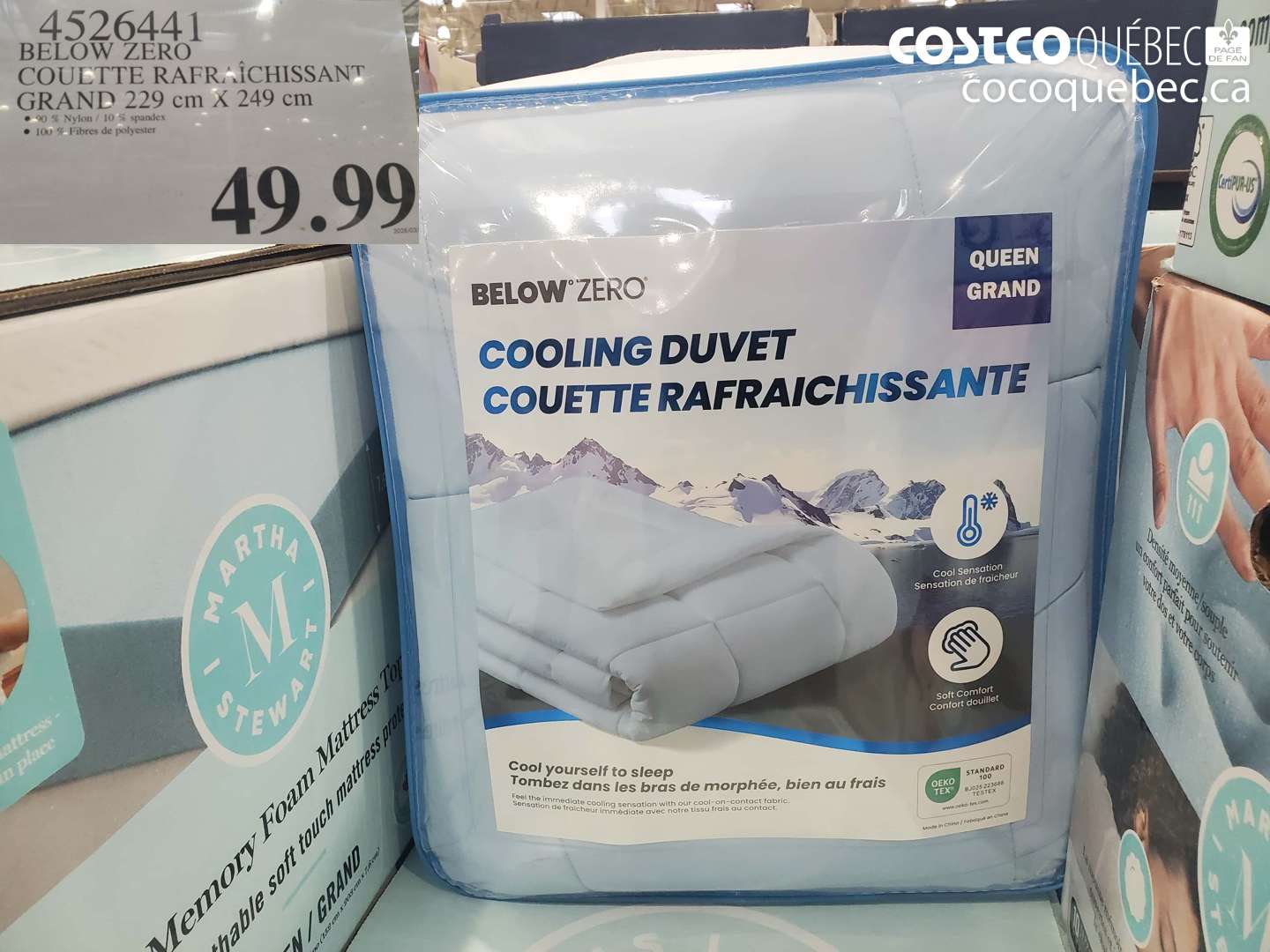 4526441 BELOW ZERO COUETTE RAFRAICHISSANT GRAND 229 CM X 249 CM $49.99