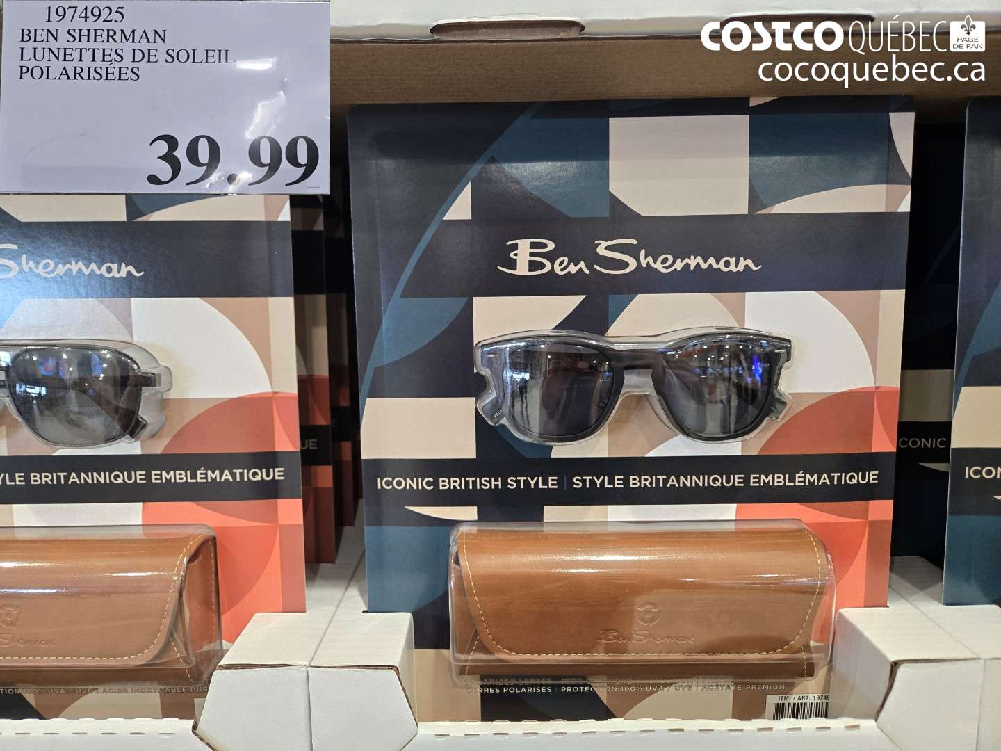 1974925 BEN SHERMAN LUNETTES DE SOLEIL POLARISEES $39.99