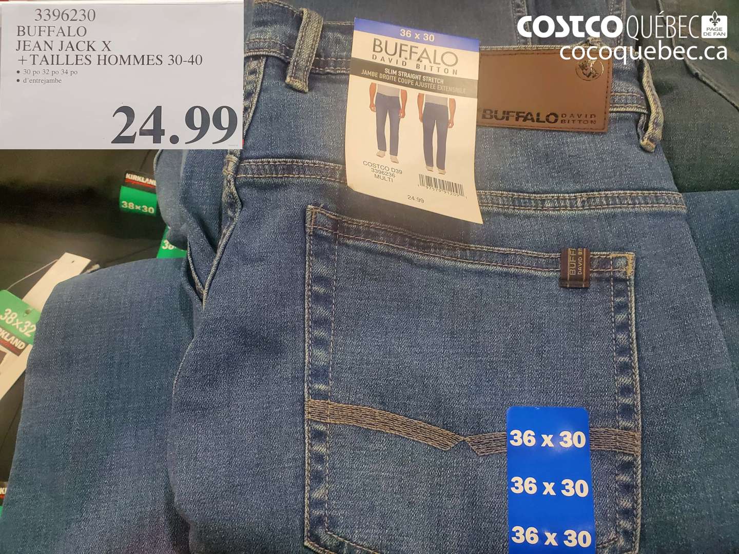 3396230 BUFFALO JEAN JACK X +TAILLES HOMMES 30-40 $24.99