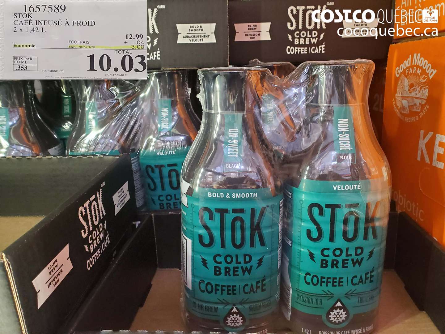 1657589 CAFÉ INFUSÉ À FROID ($3.00 INSTANT SAVINGS EXPIRES ON 2026-03-29) $10.03