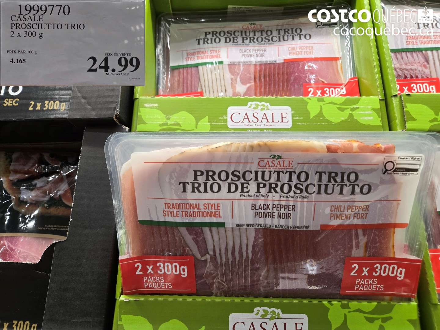 199970 CASALE PROSCIUTTO TRIO 2 X 300 G $24.99