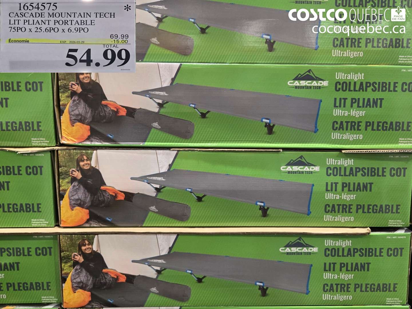 1654575 CASCADE MOUNTAIN TECH LIT PLANT PORTABLE 75PO X 25.6PO X 6.9PO ($15.00 INSTANT SAVINGS EXPIRES ON 2026-03-29) $54.99