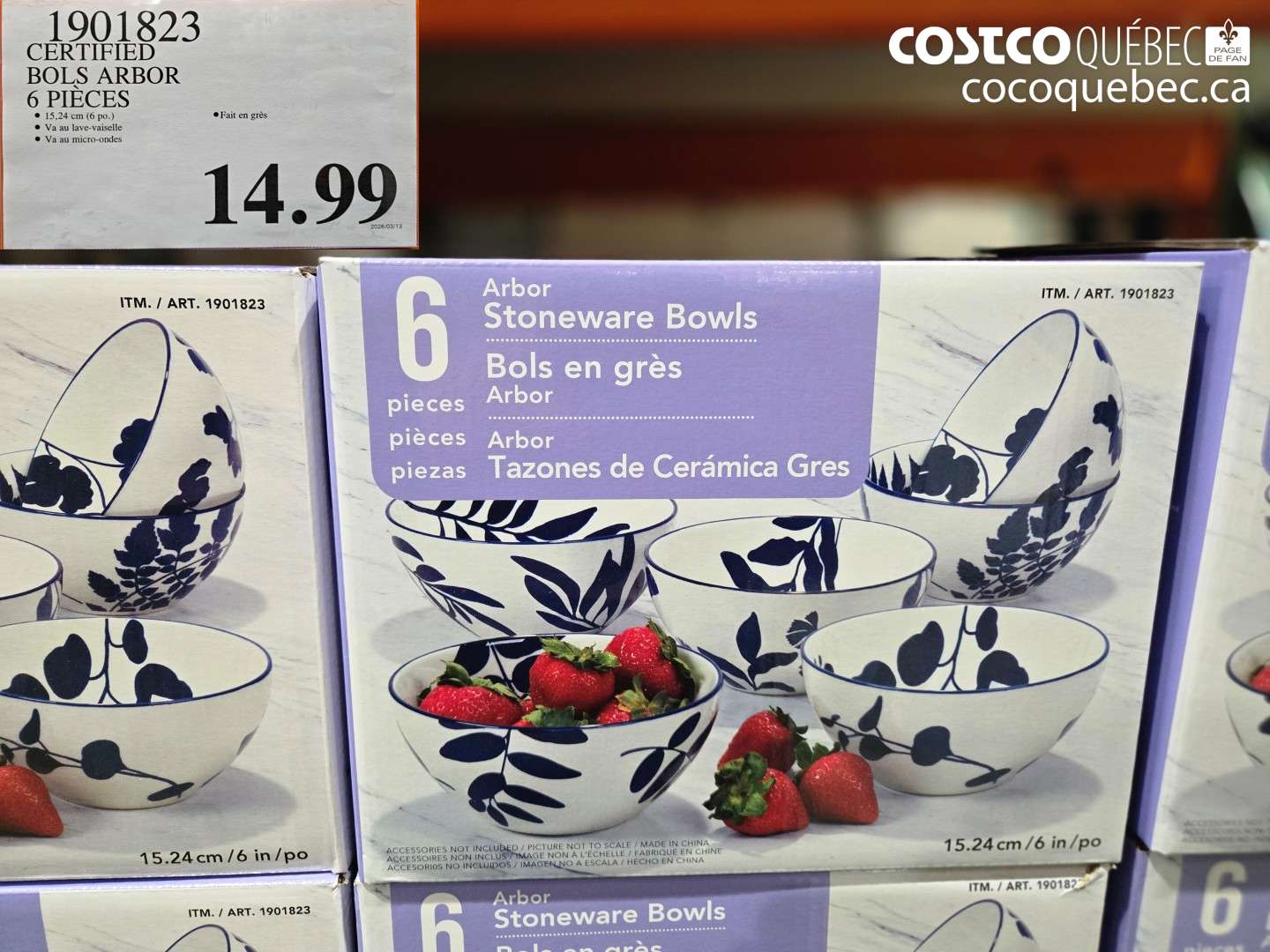 1901823 CERTIFIED BOLS ARBOR 6 PIECES $14.99