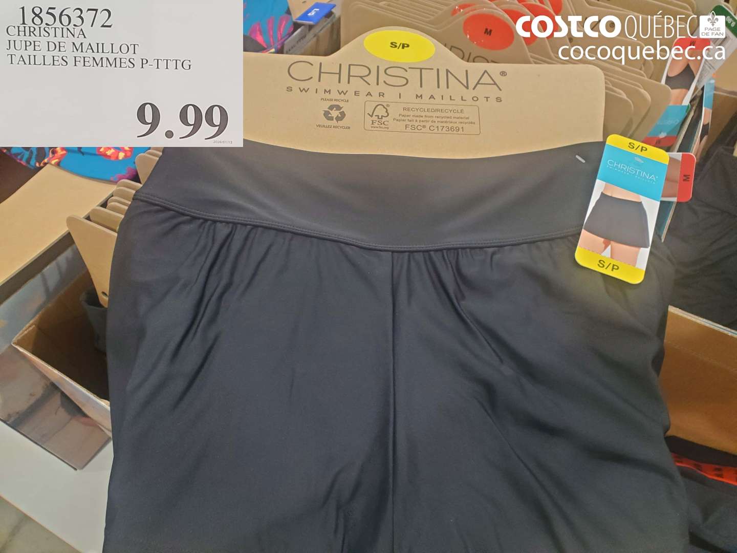 1856372 CHRISTINA JUPE DE MAILLOT TAILLES FEMMES P-TTG $9.99