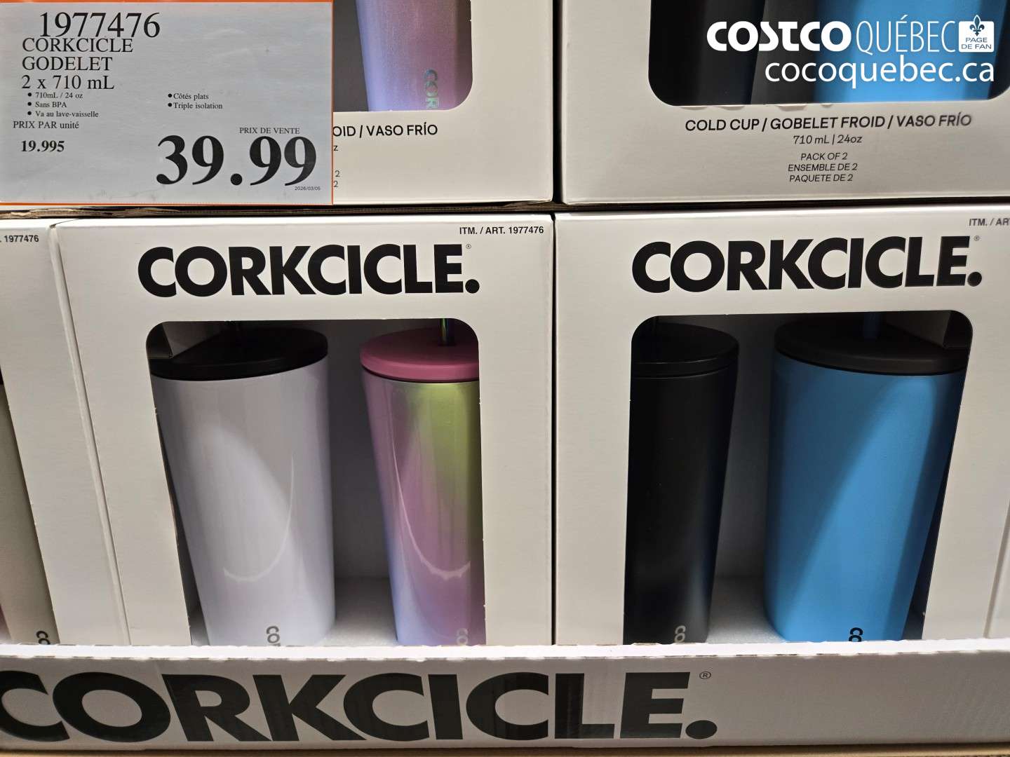 1977476 CORKCICLE GODELET 2 X 710 ML $39.99
