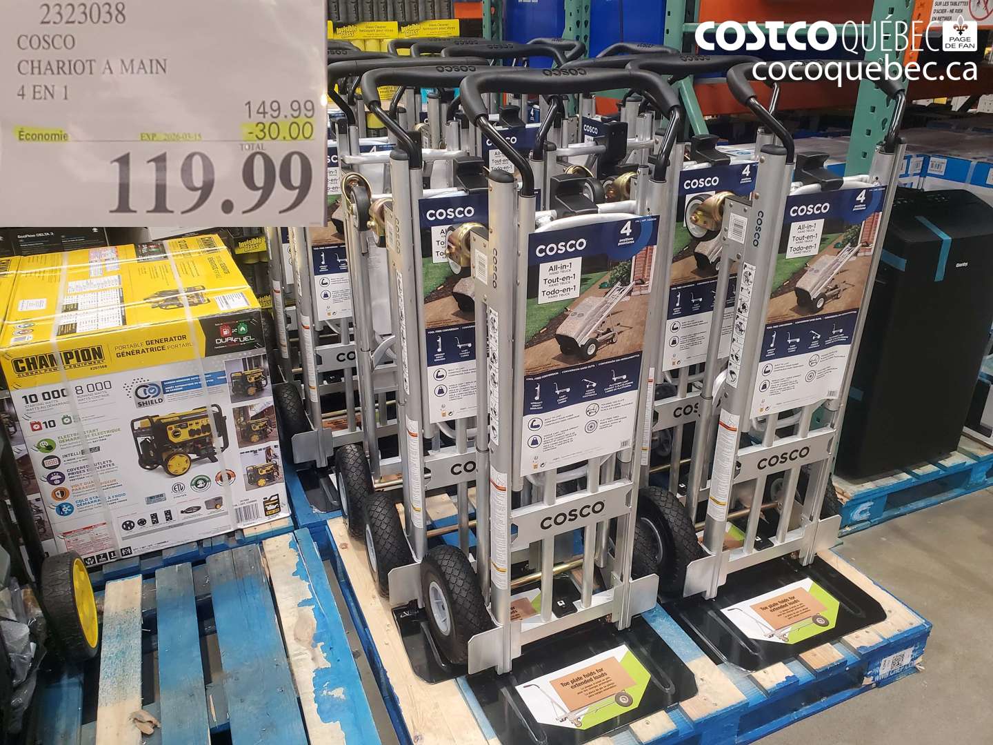 2323038 COSCO CHARIOT A MAIN 4 EN 1 ($30.00 INSTANT SAVINGS EXPIRES ON 2026-03-15) $119.99