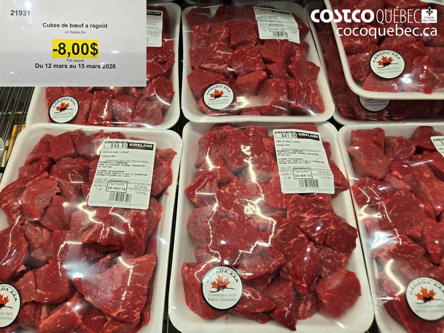 21931 CUBES DE BOEUF A RAGOUT ($8.00 INSTANT SAVINGS EXPIRES ON 2026-03-15)