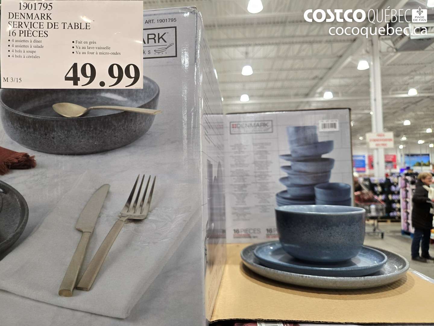 1901795 DENMARK SERVICE DE TABLE 16 PIECES $49.99