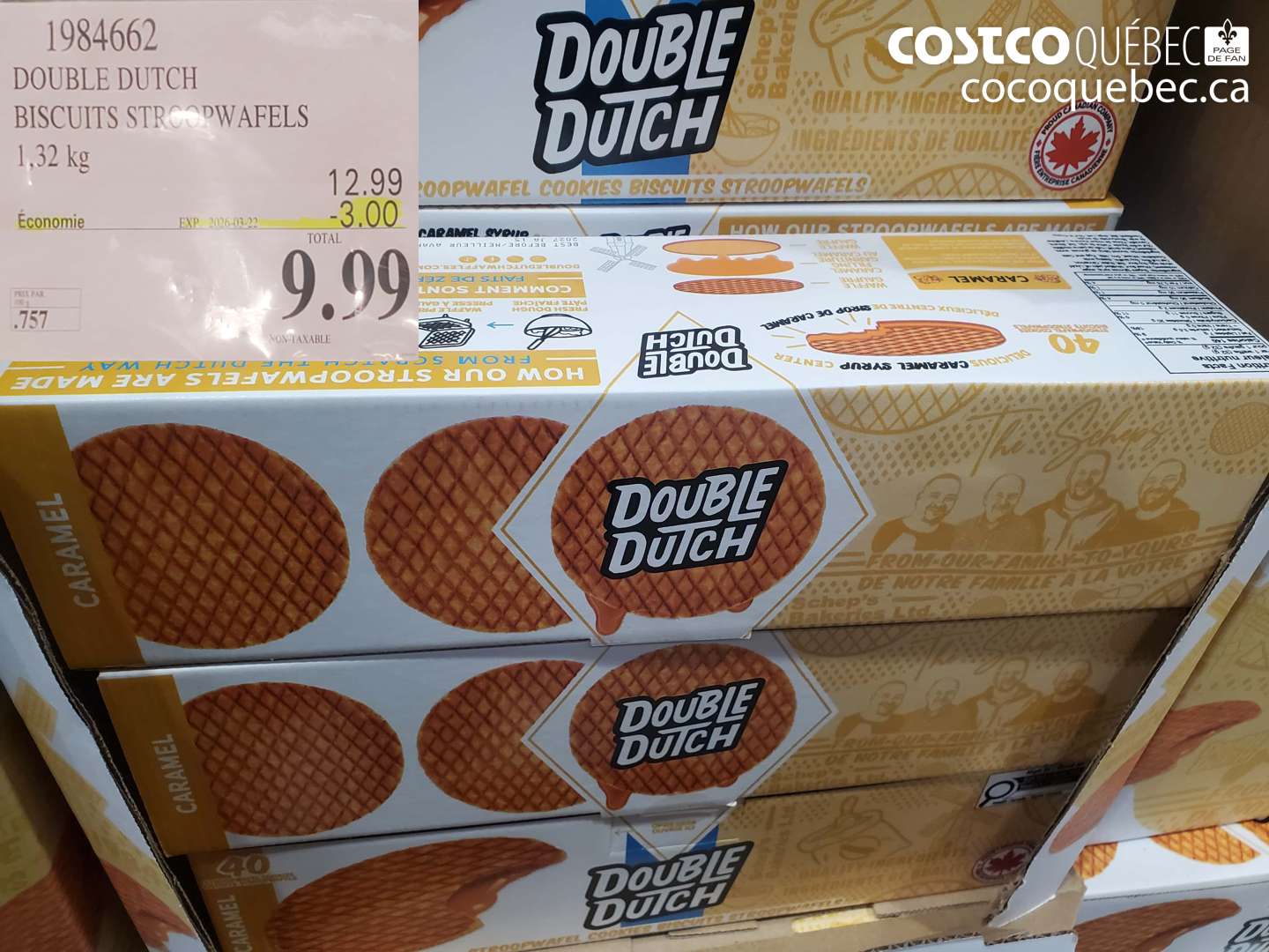 1984662 DOUBLE DUTCH BISCUITS STROOPWAFELS ($3.00 INSTANT SAVINGS EXPIRES ON 2026-03-22) $9.99