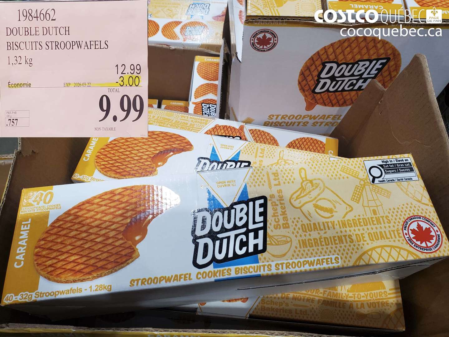 1984662 DOUBLE DUTCH BISCUITS STROOPWAFELS ($3.00 INSTANT SAVINGS EXPIRES ON 2026-03-22) $9.99