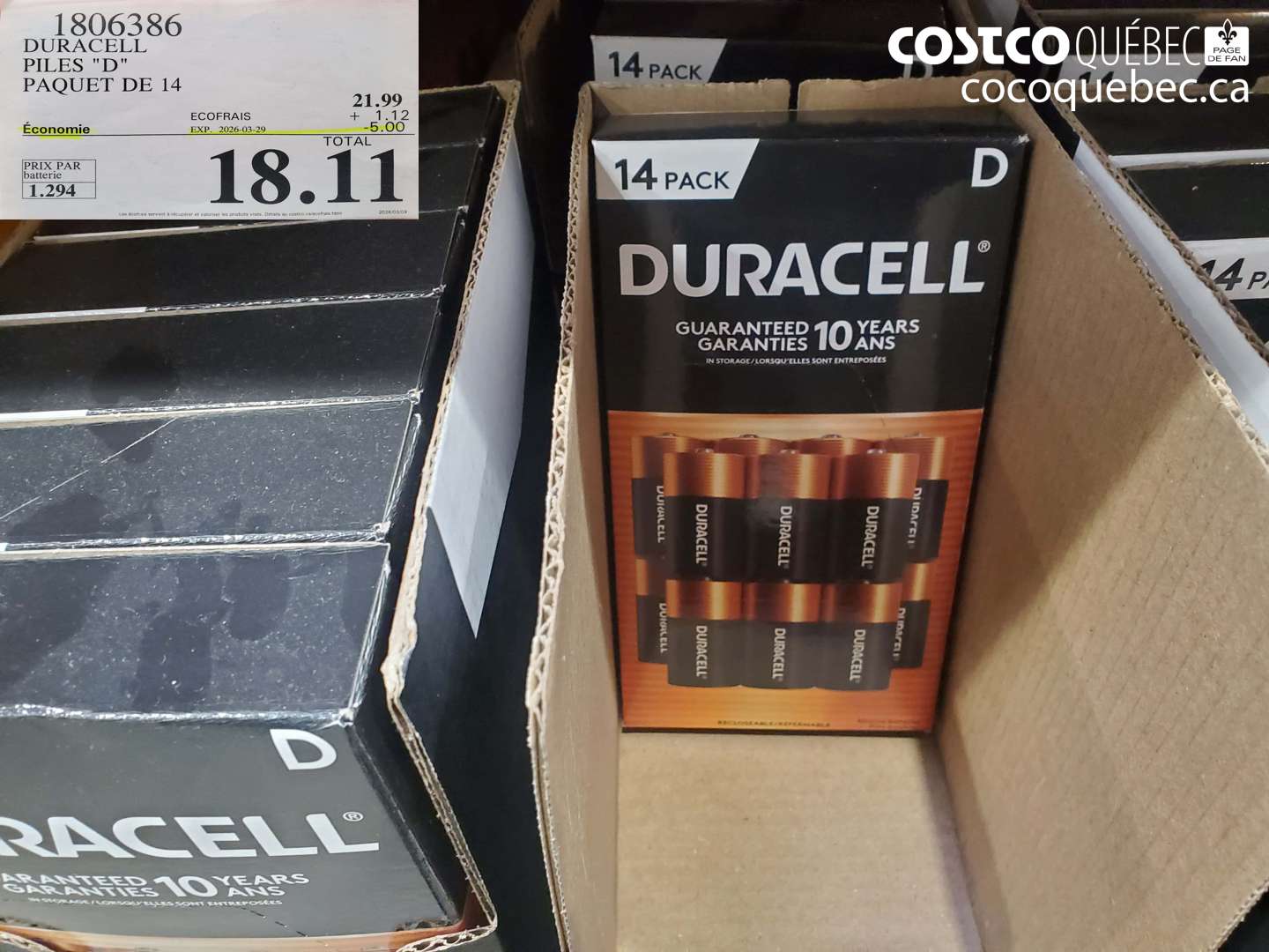 1806386 DURACELL PILES 