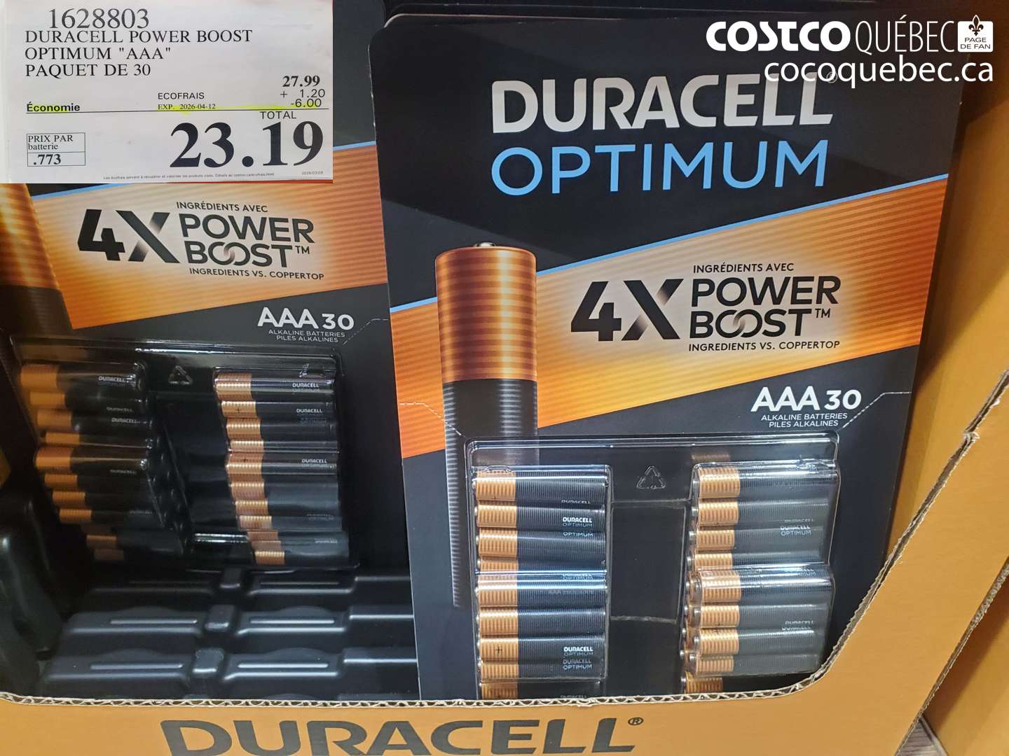 1628803 DURACELL POWER BOOST OPTIMUM 