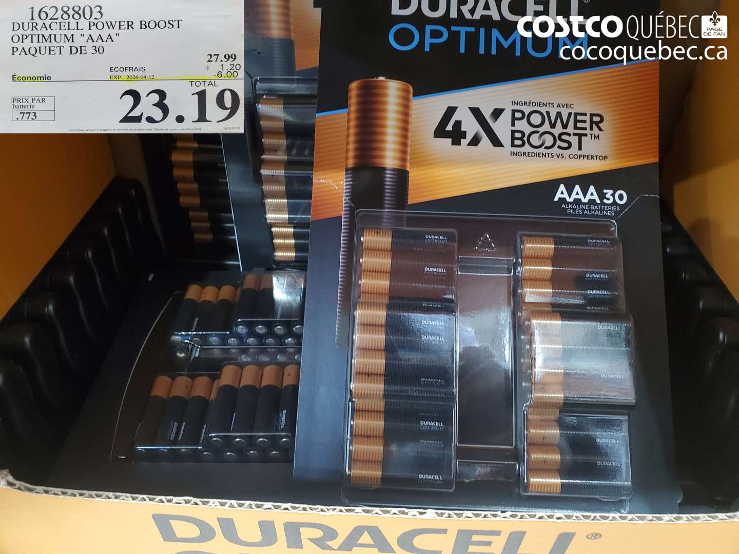 1628803 DURACELL POWER BOOST OPTIMUM