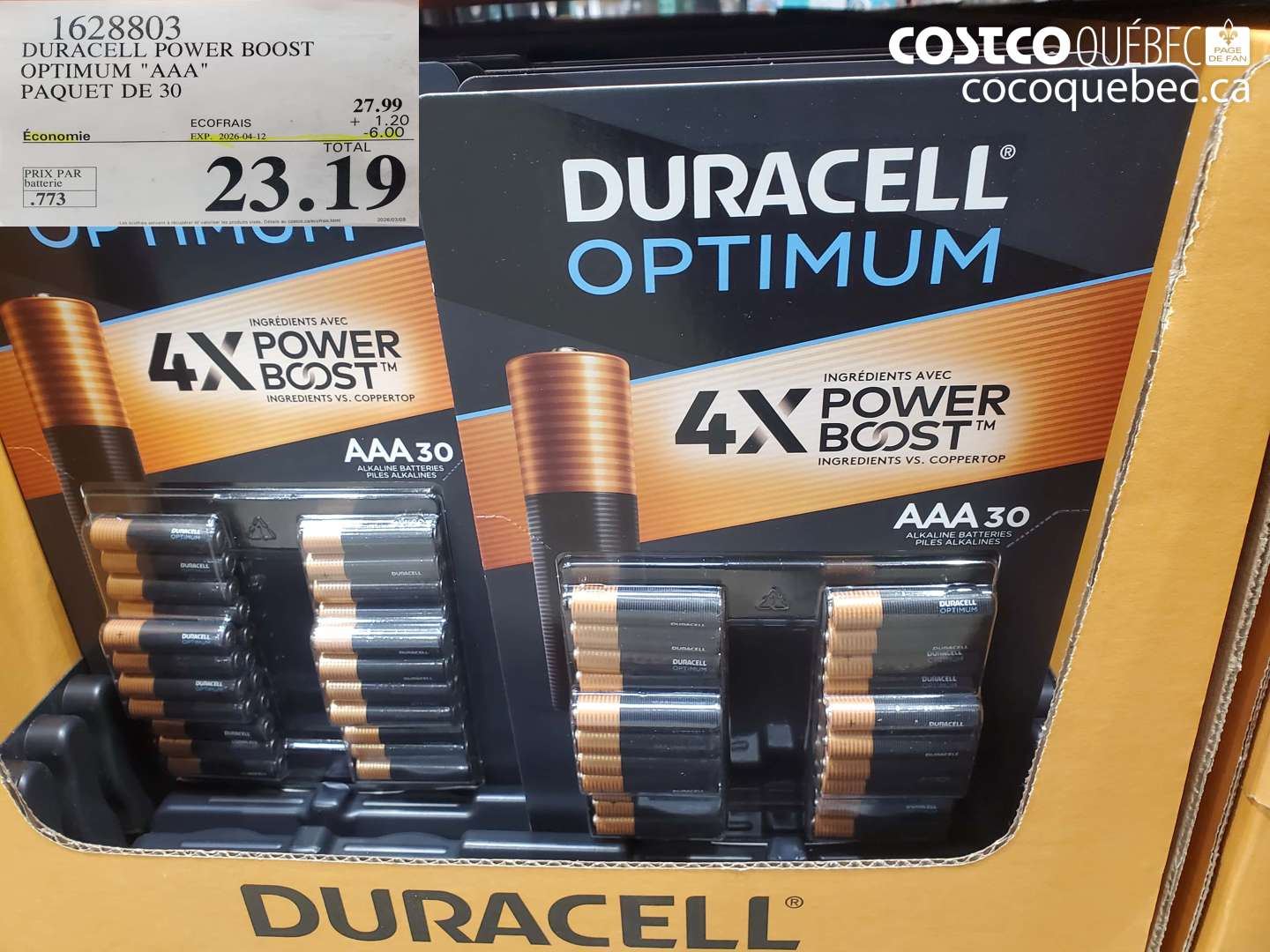 1628803 DURACELL POWER BOOST OPTIMUM 