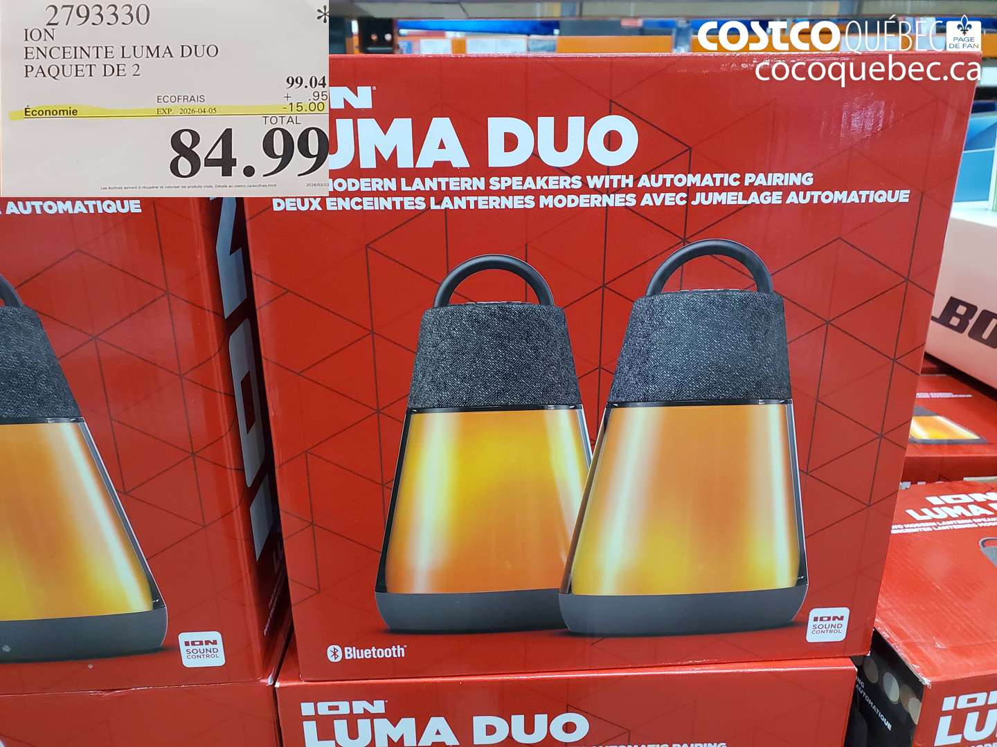 2793330 ENCEINTE LUMA DUO PAQUET DE 2 ($15.00 INSTANT SAVINGS EXPIRES ON 2026-04-05) $84.99