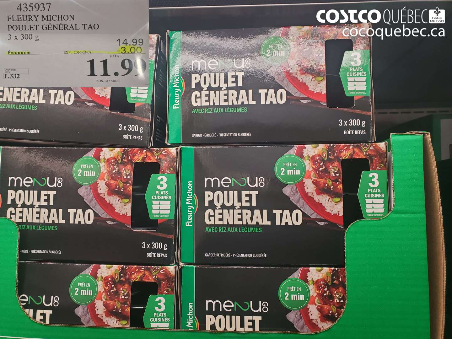 435937 FLEURY MICHON POULET GÉNÉRAL TAO 3 X 300 G ($3.00 INSTANT SAVINGS EXPIRES ON 2026-03-08) $11.99