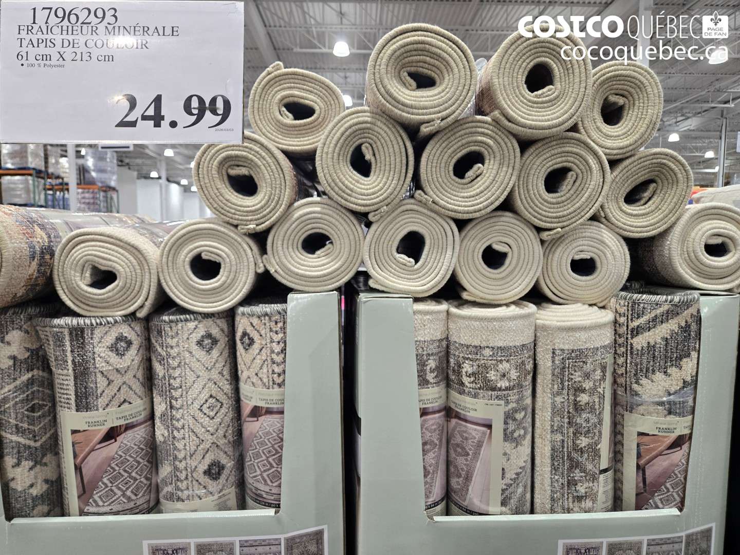 1796293 FRAICHEUR MINERALE TAPIS DE COULEUR 61 CM X 213 CM $24.99