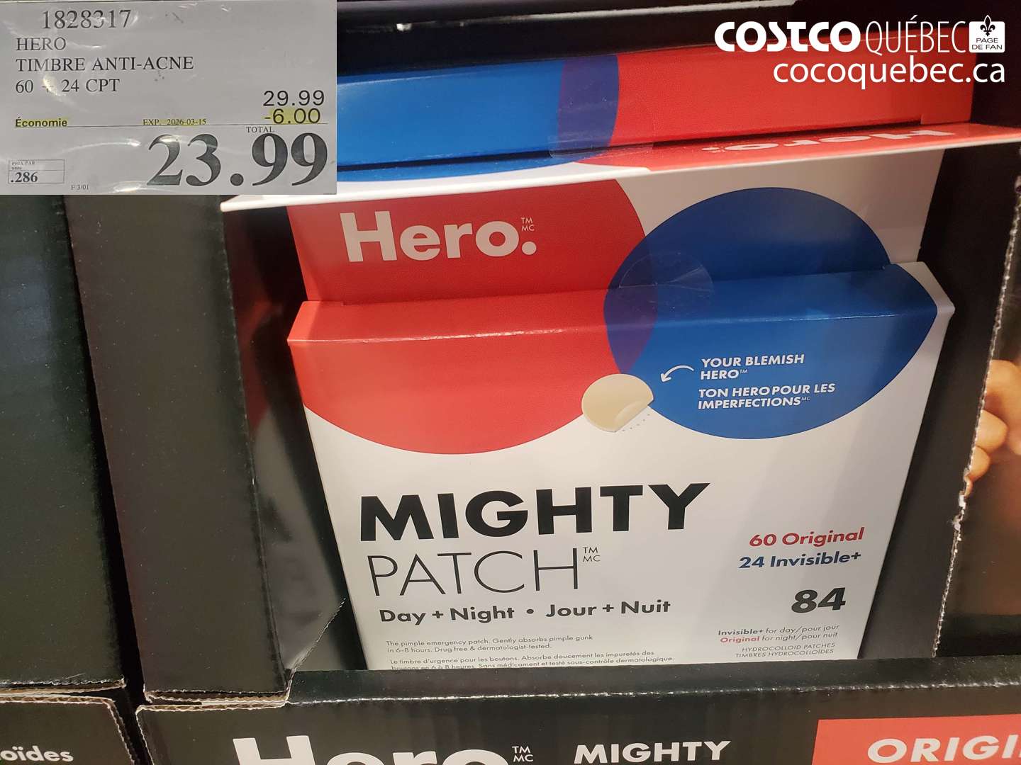 1828317 HERO TIMBRE ANTI-ACNE ($6.00 INSTANT SAVINGS EXPIRES ON 2026-03-15) $23.99