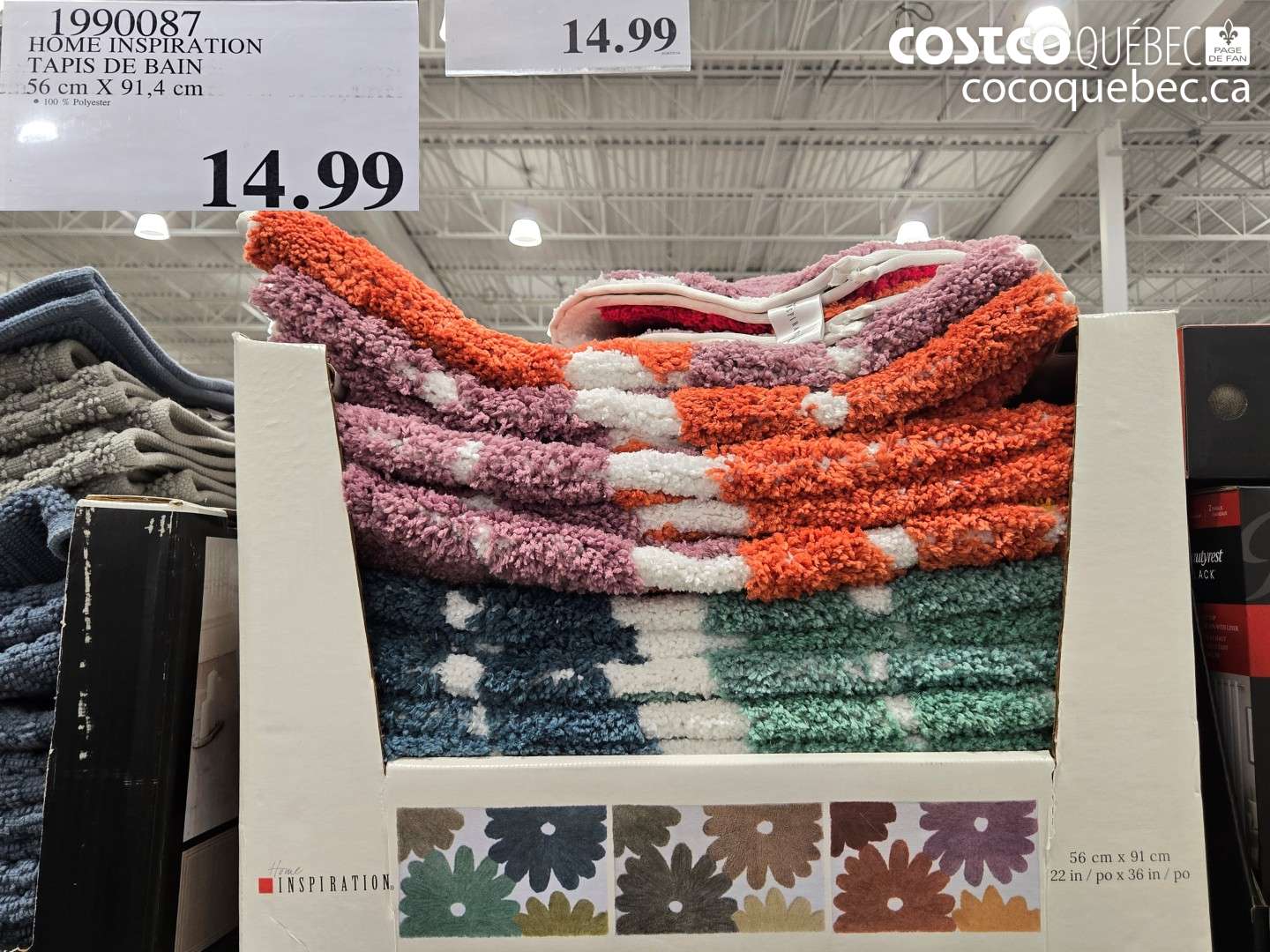 1990087 HOME INSPIRATION TAPIS DE BAIN $14.99