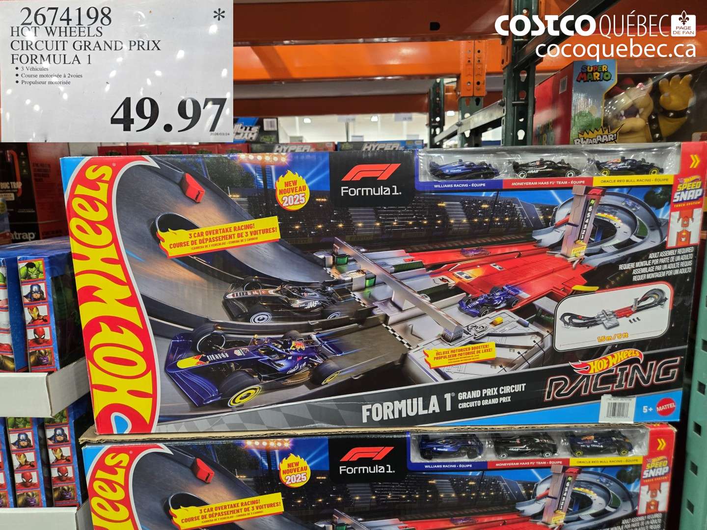 2674198 HOT WHEELS CIRCUIT GRAND PRIX FORMULA 1 $49.97