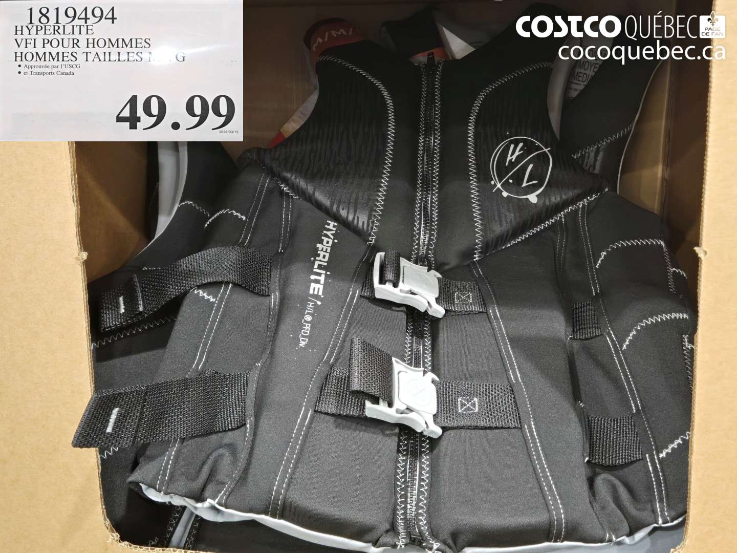 1819494 HYPERLITE VFI POUR HOMMES $49.99