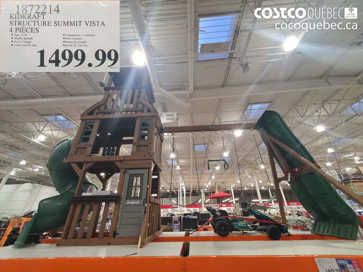 1872214 KIDKRAFT STRUCTURE SUMMIT VISTA 4 PIECES $1499.99