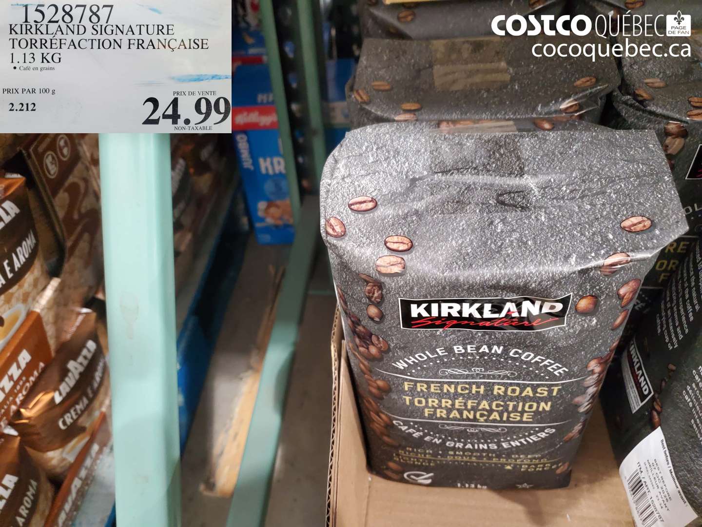 1528787 KIRKLAND SIGNATURE TORRÉFACTION FRANÇAISE 1.13 KG $24.99