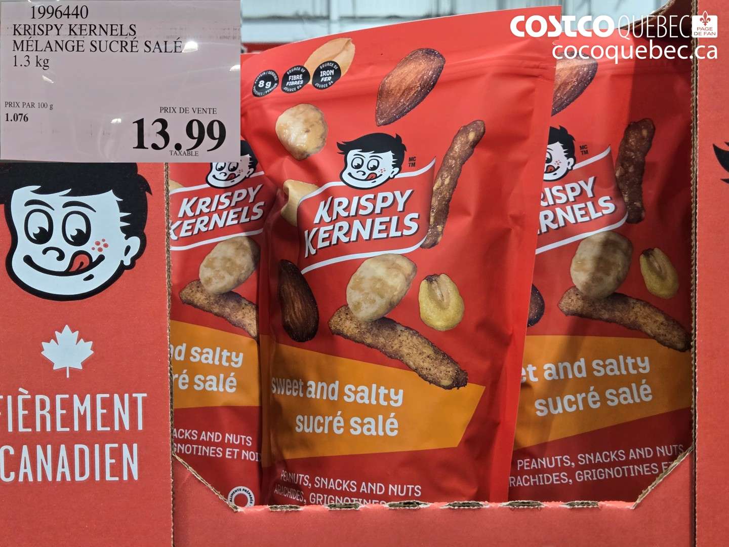 199640 KRISPY KERNELS MÉLANGE SUCRÉ SALÉ $13.99